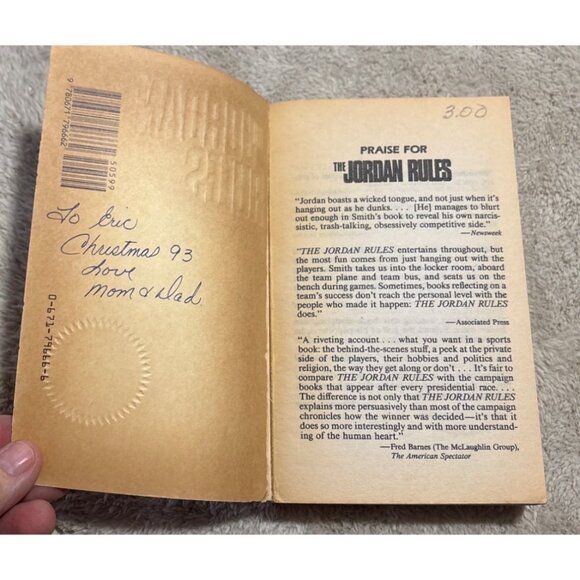 The Jordan Rules By Sam Smith 1992 Paperback Book About Michael Jordan & Chicago - Picture 4 of 7